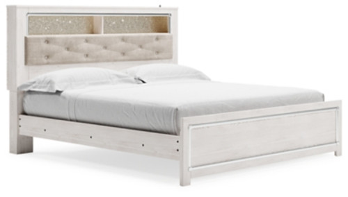 Ashley Altyra White King Panel Bookcase Bed
