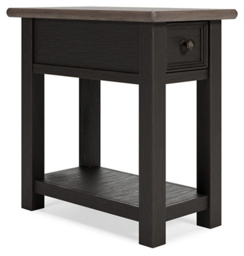 Ashley Tyler Creek Grayish Brown Black Chairside End Table