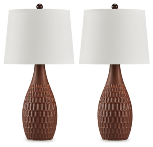 Ashley Cartford Brown Table Lamp (Set of 2)