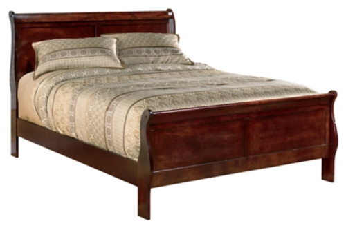 Ashley Alisdair Reddish Brown King Sleigh Bed