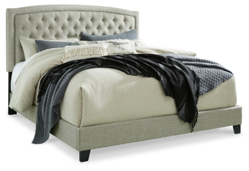 Ashley Jerary Gray Queen Arched Upholstered Bed