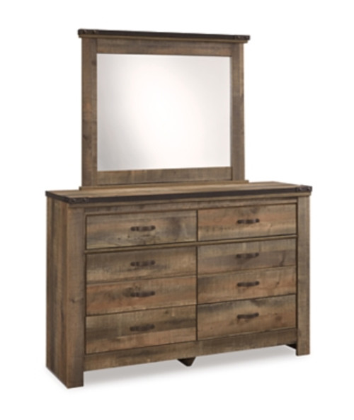 Ashley Trinell Brown Dresser and Mirror