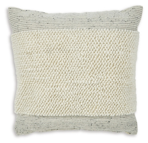 Ashley Rowcher Gray White Pillow