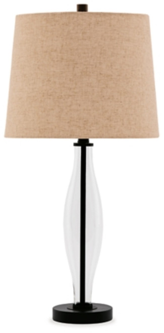 Ashley Travisburg Clear Black Table Lamp (Set of 2)