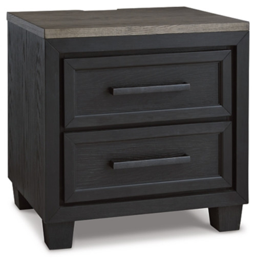 Ashley Foyland Black Brown Nightstand