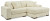 Ashley Lindyn Ivory 2-Piece Sectional with Chaise
