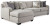 Benchcraft Dellara Chalk 3-Piece Sectional with LAF Loveseat / RAF Chaise