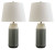 Ashley Afener Blue Beige Table Lamp (Set of 2)