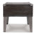 Ashley Todoe Dark Gray End Table with USB Ports & Outlets