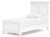 Ashley Fortman White Twin Panel Bed