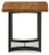 Ashley Fortmaine Brown Black End Table