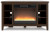 Ashley Camiburg Warm Brown Corner 48" TV Stand with Electric Infrared Fireplace