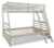 Ashley Robbinsdale Antique White Twin over Full Bunk Bed