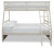 Ashley Robbinsdale Antique White Twin over Full Bunk Bed