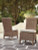 Ashley Beachcroft Beige Outdoor Side Chair with Cushion (Set of 2)