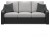 Ashley Beachcroft Black Light Gray Outdoor Sofa with Cushion