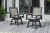 Ashley Mount Valley Driftwood Black Swivel Chair (Set of 2)