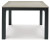 Ashley Mount Valley Driftwood Black Outdoor Dining Table