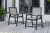 Ashley Mount Valley Driftwood Black Arm Chair (set Of 2) (Set of 2)
