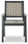 Ashley Mount Valley Driftwood Black Arm Chair (set Of 2) (Set of 2)