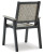 Ashley Mount Valley Driftwood Black Arm Chair (set Of 2) (Set of 2)