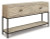 Ashley Roanley Distressed White Sofa/Console Table