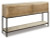 Ashley Roanley Distressed White Sofa/Console Table