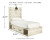 Ashley Cambeck Whitewash Twin Panel Bed with 4 Storage Drawers