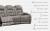 Ashley The Man-Den Mahogany Power Reclining Sofa