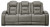 Ashley The Man-Den Mahogany Power Reclining Sofa