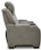 Ashley The Man-Den Mahogany Power Reclining Loveseat with Console