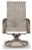 Ashley Beach Front Beige Sling Swivel Chair (Set of 2)