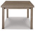 Ashley Beach Front Beige Outdoor Extension Dining Table
