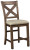 Ashley Moriville Beige Counter Height Bar Stool (Set of 2)