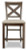 Ashley Moriville Beige Counter Height Bar Stool (Set of 2)