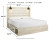 Ashley Cambeck Whitewash King Panel Bed with 2 Storage Drawers
