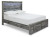 Ashley Baystorm Gray Full Panel Bed with 2 Storage Drawers