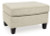 Ashley Abinger Natural Ottoman