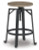 Ashley Lesterton Light Brown Black Counter Height Stool (Set of 2)