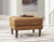 Ashley Telora Caramel Ottoman