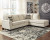 Ashley Abinger Smoke 2-Piece Sectional with Chaise  Left Arm