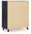 Ashley Danziar Black Wide Chest of Drawers