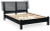 Ashley Danziar Black Queen Slat Panel Bed