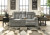 Ashley Mitchiner Fog Reclining Loveseat with Console