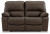 Ashley Leesworth Dark Brown Power Reclining Loveseat