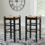 Ashley Mirimyn Black Bar Height Bar Stool (Set of 2)