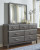 Ashley Caitbrook Gray Dresser and Mirror