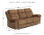 Ashley Huddle-Up Nutmeg Reclining Sofa with Drop Down Table