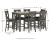 Ashley Caitbrook Gray Counter Height Dining Table and Bar Stools (Set of 7)