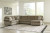 Ashley Hoylake Chocolate 3-Piece Sectional with Chaise 56402/16/34/67